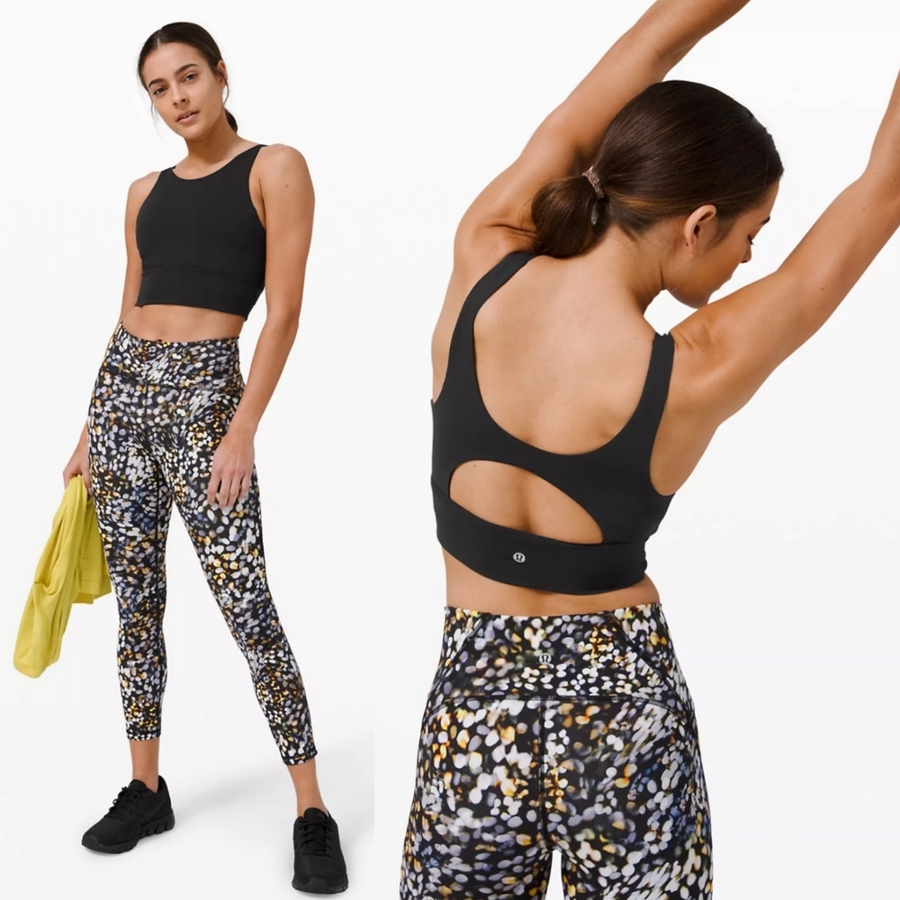Lululemon Stronger As One Long Line Black Bra